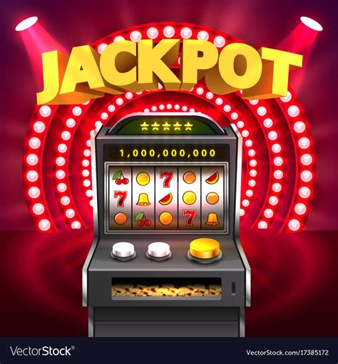 golden slot machine wins  jackpot royalty  vector