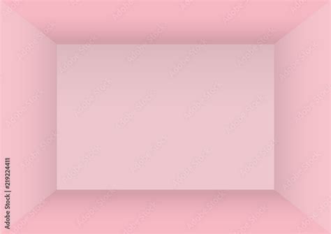 empty room  pastel pink color studio room background stock vector