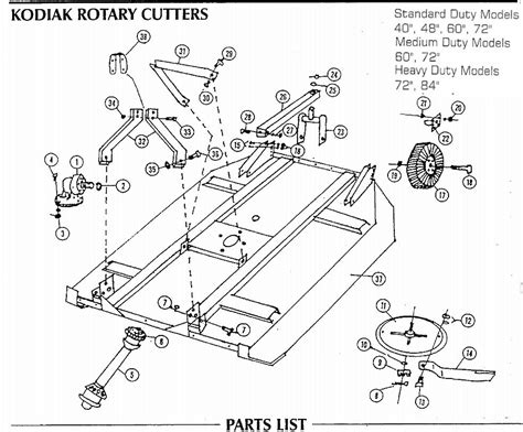 fort disc mower parts diagram