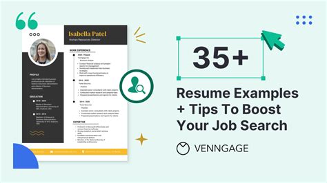 resume examples tips  boost  job search venngage