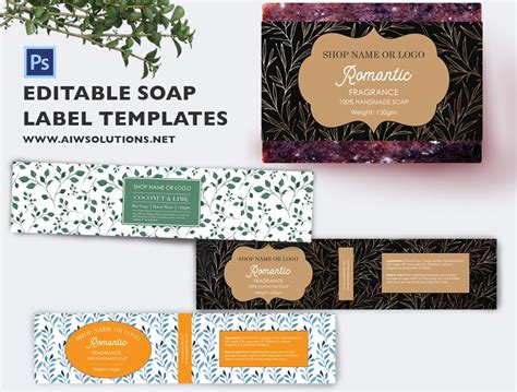 soap label template id photoshop templates creative market