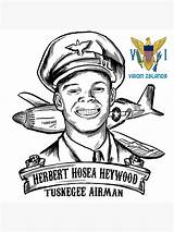Tuskegee Hosea Herbert Heywood Airman sketch template