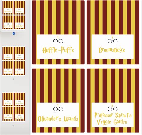 harry potter food labels page  harry potter candy harry potter