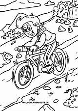 Mountainbike Malvorlage Fahren Fahrrad Malvorlagen Ausmalbild Seite Ausdrucken Mountainbiker Vom Drucken öffnet Bildes Anklicken Vorlage sketch template