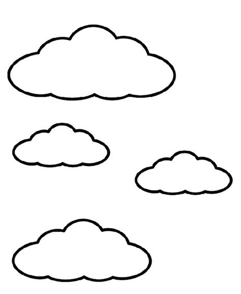 clouds templates printable clipart