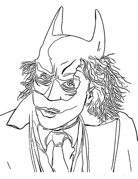 joker  batman mask coloring page  print  color