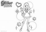Coloring Force Glitter Pages Precure Smile Printable Kids Anime Bettercoloring Adults Que sketch template