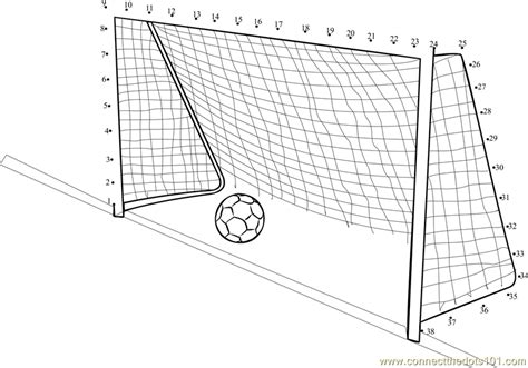 football goalpost coloring pages learny kids