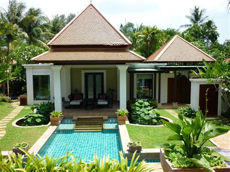 blick auf die spa pool villa banyan tree phuket bang tao bay