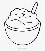 Potatoes Mashed Clipart Coloring Kindpng sketch template