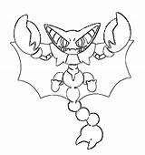 Pokemon Gliscor Coloring Pages Drawings Evolved Pokémon Morningkids sketch template