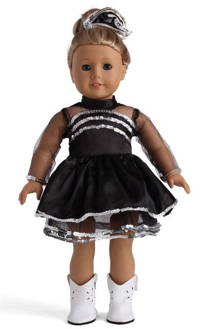 buy new 18 inch american girl doll black dancing dress