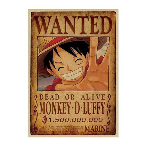 piece posters wanted monkey  luffy search notice oms
