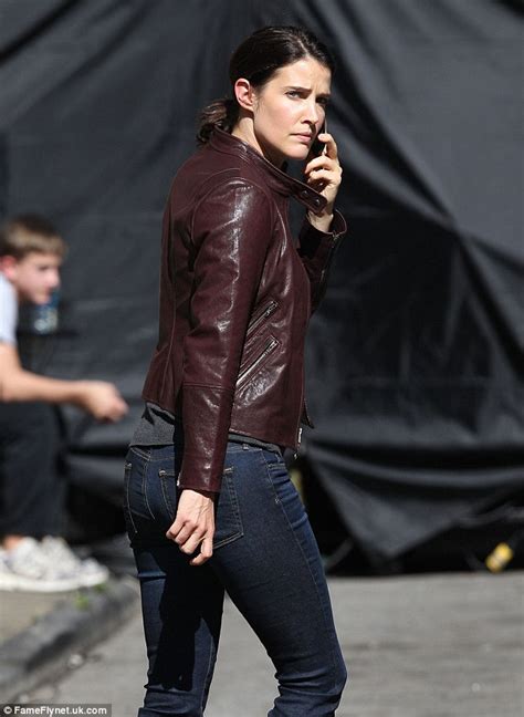 cobie smulders on set of jack reacher sequel starring tom cruise