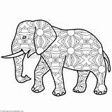 Elephant Coloring Pages Indian Getdrawings sketch template