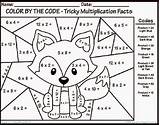 Coloring Multiplication Math Color Worksheets Sheets sketch template