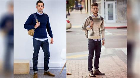 fashion pria 5 style kece untuk kaum adam memadukan sweater dengan kemeja lihat yuk