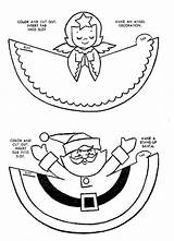 Christmas Cut Kids Games Activities Printable Outs Pages Coloring Santa Puzzles Angel Ornaments Holiday sketch template