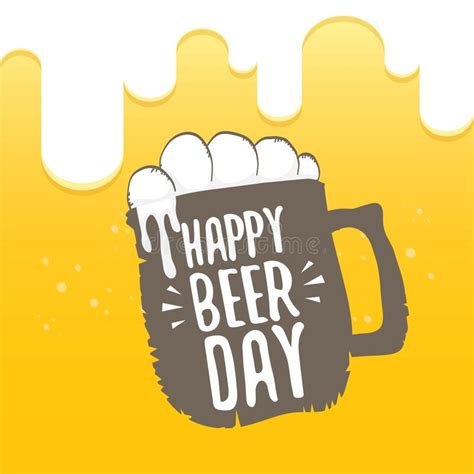 Happy Beer Day Vector Graphic Poster Stock Vector