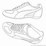 Coloring Pages Nike Running Shoes Getcolorings Getdrawings sketch template