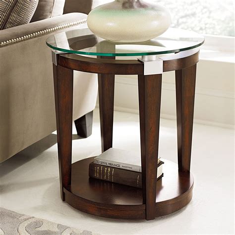 hammary solitaire  accent table rich dark brown