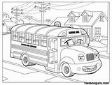 Printable Bus Coloring Pages School Car Print sketch template