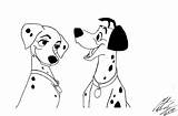 101 Dalmatians Pongo Perdita Disney Morteneng21 Walt Deviantart Wallpaper Wallpapersafari sketch template