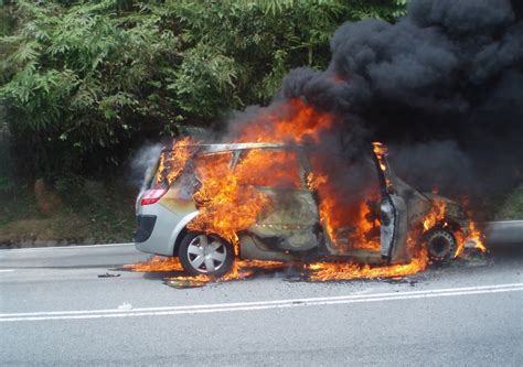 inspired momx car caught  fire