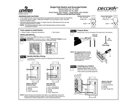 leviton combination switch wiring diagram wiring diagram