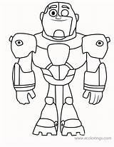 Cyborg Go Colorear Titanes Mister Justicia Liga Xcolorings 107k 1000px Páginas sketch template