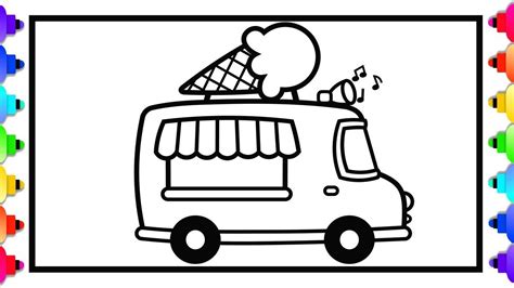 ice cream truck coloring pages  kids thekidsworksheet
