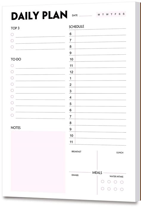 buy daily planner pad  scheduler organizer  priority