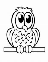 Owl Coloring Pages Cute Baby Getcoloringpages Cartoon sketch template