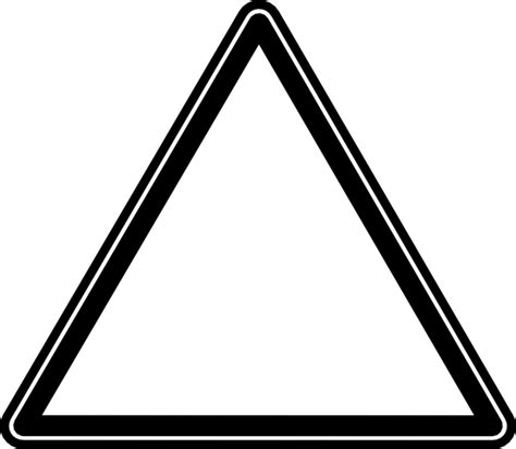 white triangle clip art  clkercom vector clip art  royalty  public domain