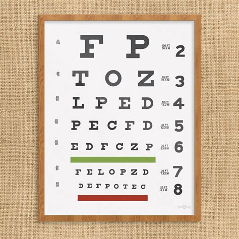 eye chart print walmartcom