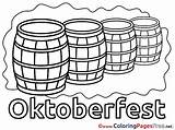 Coloring Pages Barrels Beer Printable Sheet Title sketch template