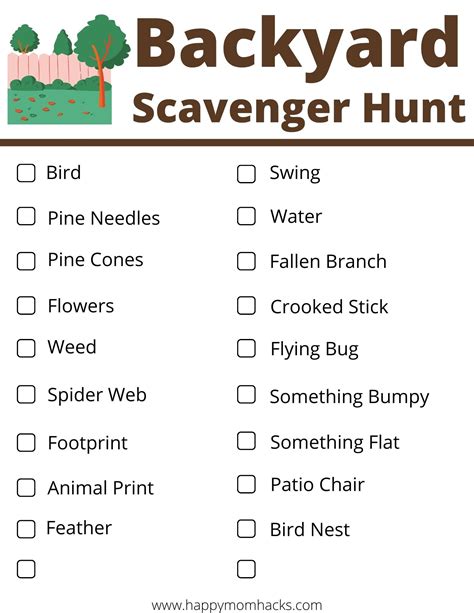 fun nature scavenger hunt  kids teens neighborhood hunts happy