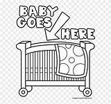 Crib Drawing Clipart Baby Webstockreview Bed sketch template