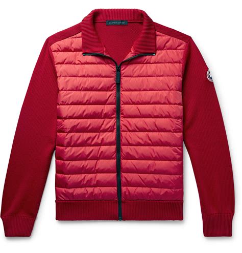 Canada Goose Hybridge Quilted Down Shell And Merino Wool