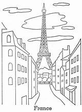 Monumentos Pintar Eiffel Tipicos Trajes Sus Torre Imagems sketch template