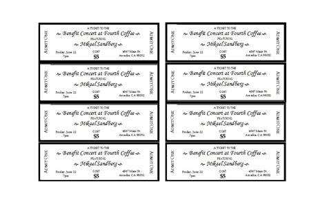 event ticket templates ms word templatelab