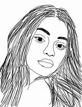 Jenner Kylie Drawing Outline Getdrawings sketch template