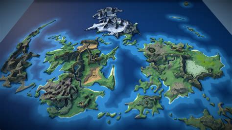 final fantasy vii  world map  model  vx ac sketchfab