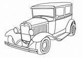 Coloring Car Pages Old Kids sketch template