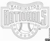 Washington Nationals Coloring Emblem Pages Mlb Logos Oncoloring sketch template