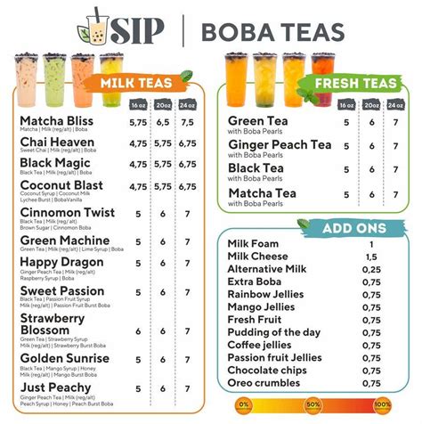 create  boba tea menu freelancer