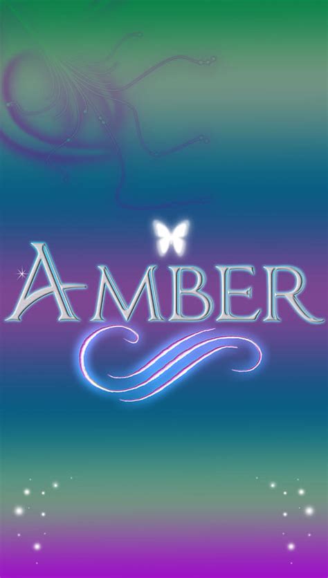 Amber Name Art Digital Art By Becca Buecher Fine Art America