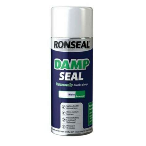 ronseal  coat damp seal white paint permanently covers blocks ml  ebay