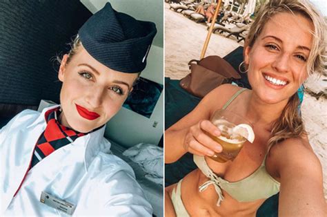 Air Hostess British Airways Cabin Crew Member Wows In