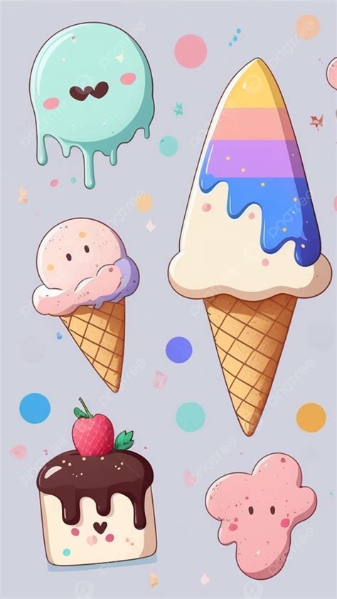 background latar belakang kartun warna kerucut es krim es krim kerucut